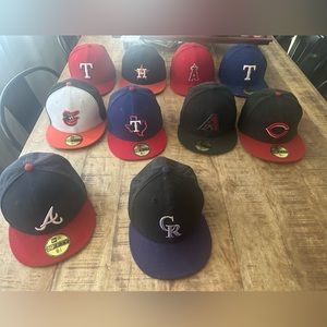 Selling 59fifty hats.